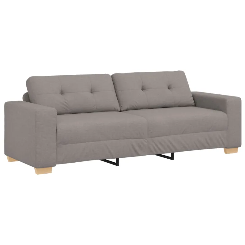 Sofa 3 pcs Tortora 221 x 80 x 80 cm Lino mišinio audinys