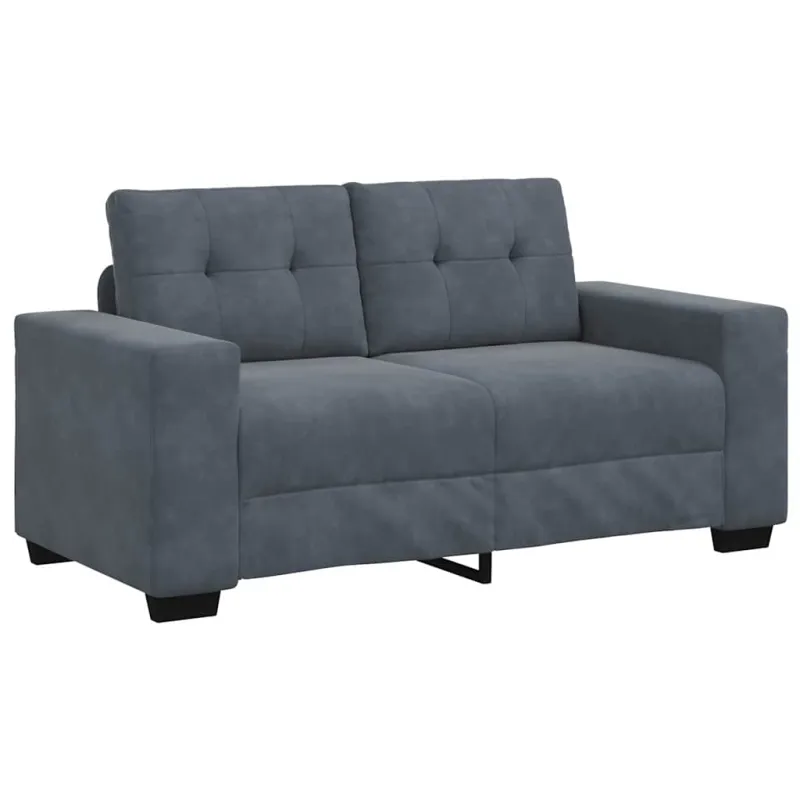 Sofos komplektas 3 pcs Tamsiai pilka 221 x 80 x 80 cm Aksomas