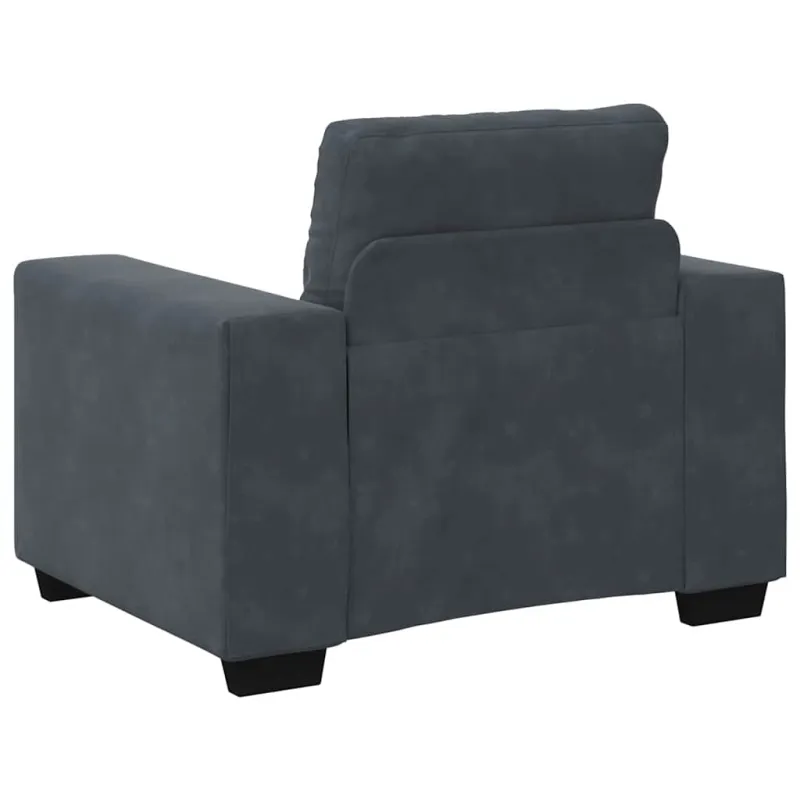 Sofos komplektas 3 pcs Tamsiai pilka 221 x 80 x 80 cm Aksomas