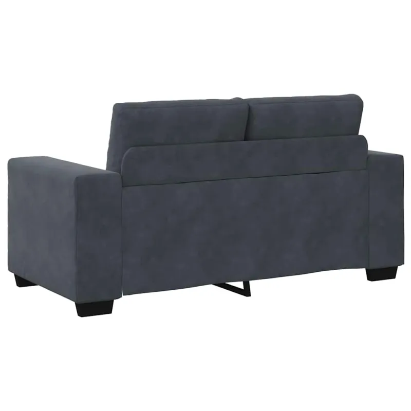 Sofos komplektas 3 pcs Tamsiai pilka 221 x 80 x 80 cm Aksomas