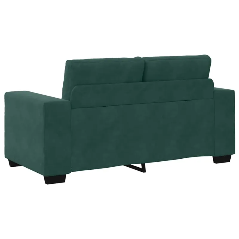 Sofos komplektas 3 pcs Tamsiai žalia 221 x 80 x 80 cm Aksomas