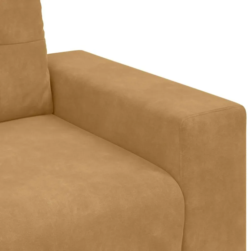 Sofos komplektas 3 pcs Ruda 221 x 80 x 80 cm Aksomas