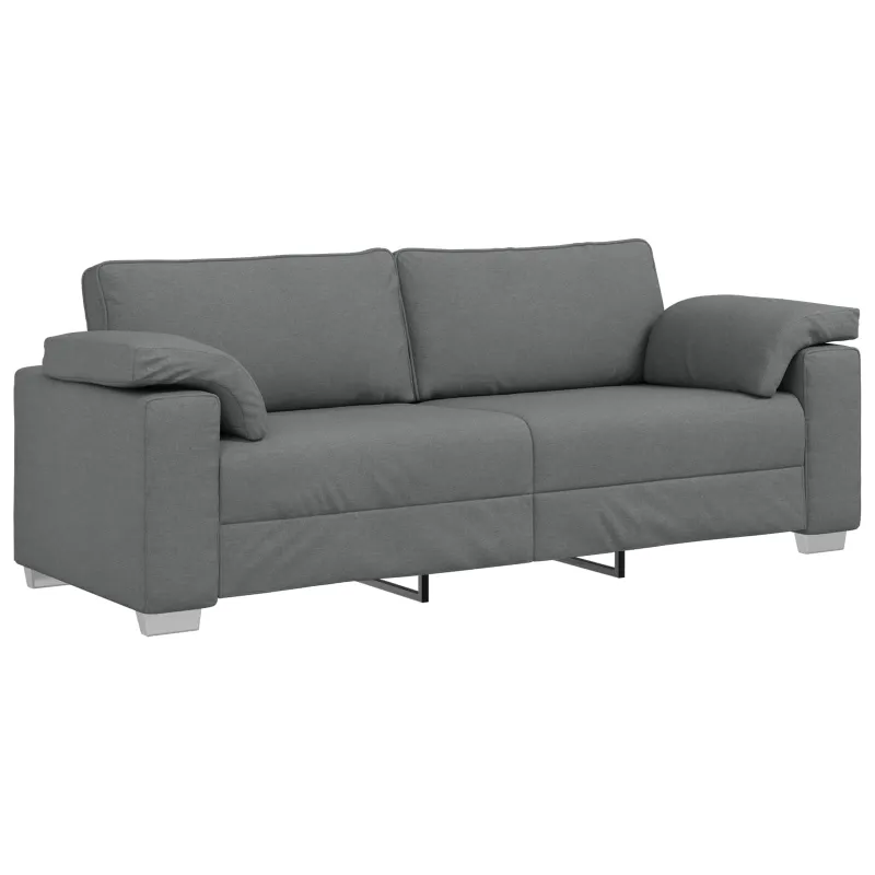 Sofa 2 pcs Tamsiai pilka 219 x 80 x 82 cm audinys