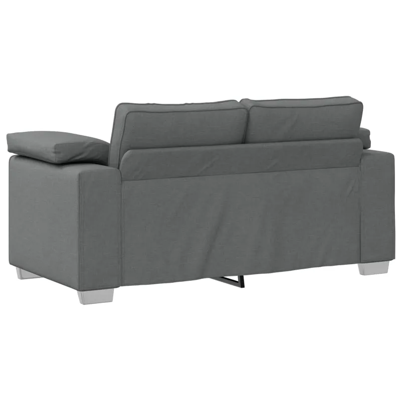 Sofa 2 pcs Tamsiai pilka 219 x 80 x 82 cm audinys