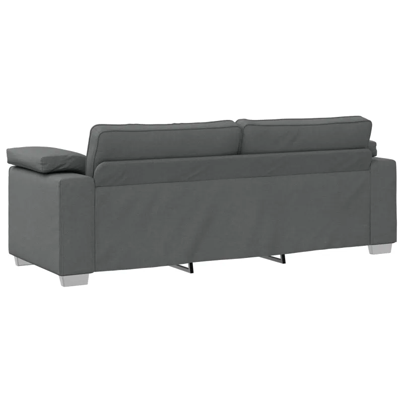 Sofa 2 pcs Tamsiai pilka 219 x 80 x 82 cm audinys