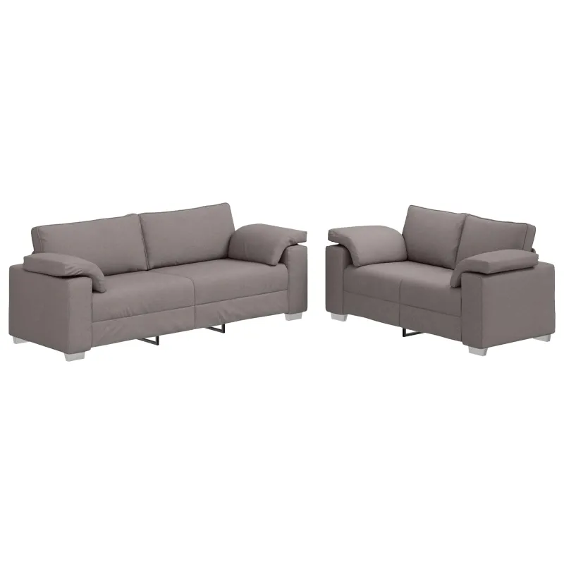 Sofa 2 pcs Taupe 219 x 80 x 82 cm audinys