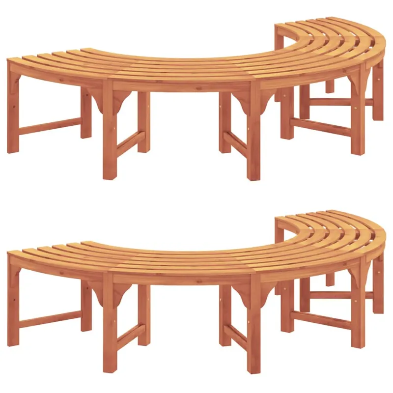 Medžio suolelis 2 pcs Natūrali 160 x 80 x 45cm
