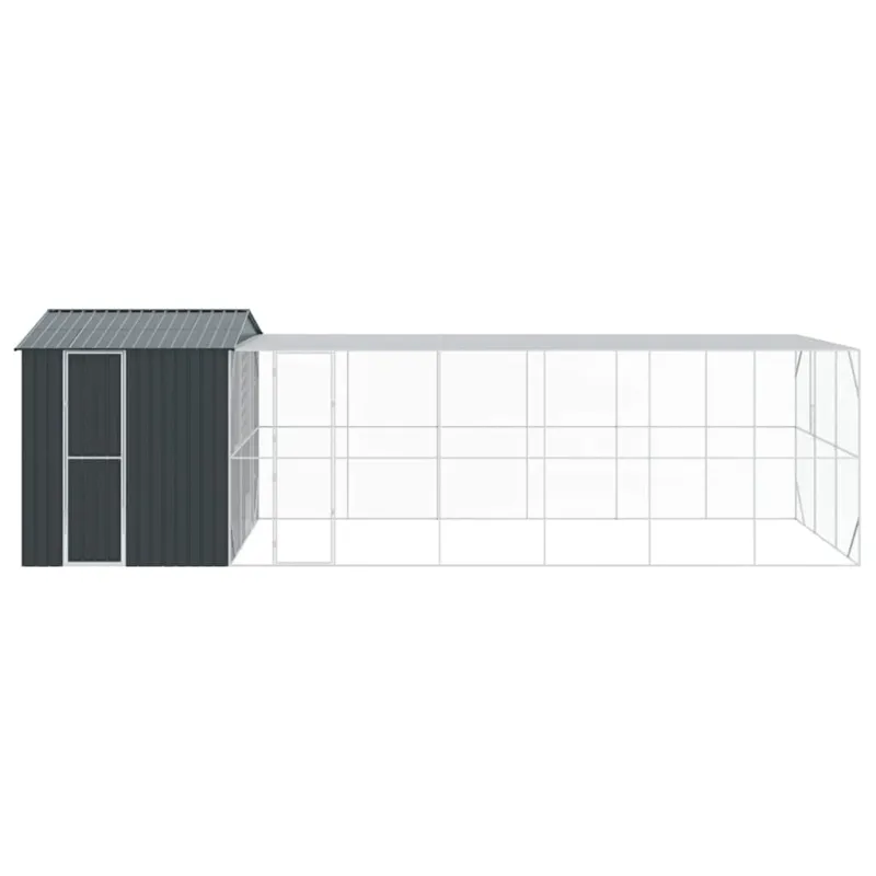 Paukščių narvas Antracitas 845 x 304 x 247 cm Cinkuota plienas