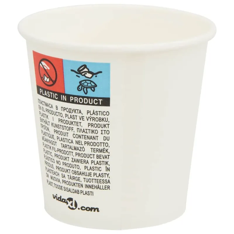 popieriniai kavos puodeliai su dangteliais 1000 vnt 4oz 100ml