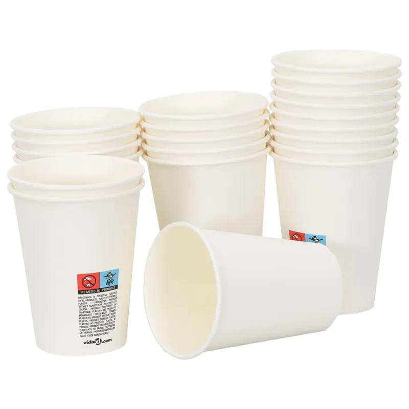popieriniai kavos puodeliai su dangteliais 1000 vnt 12oz 300ml
