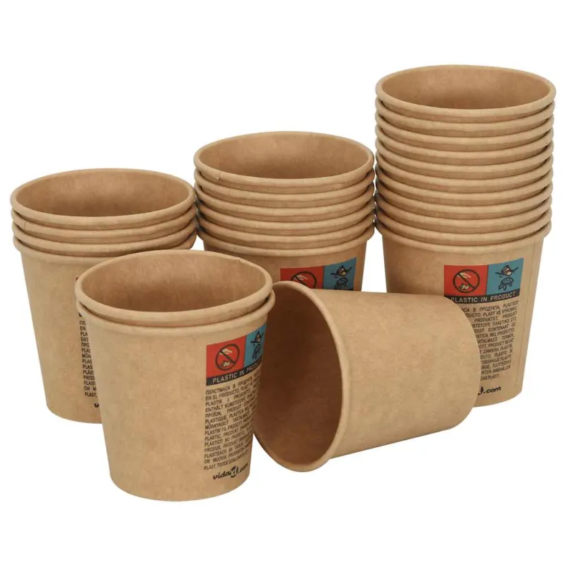 popieriniai kavos puodeliai su dangteliais 1000 vnt 4oz 100ml
