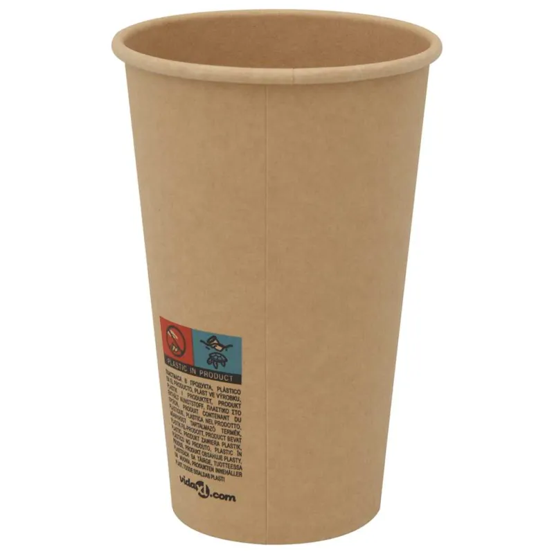 popieriniai kavos puodeliai su dangteliais 1000 vnt 16oz 400 ml