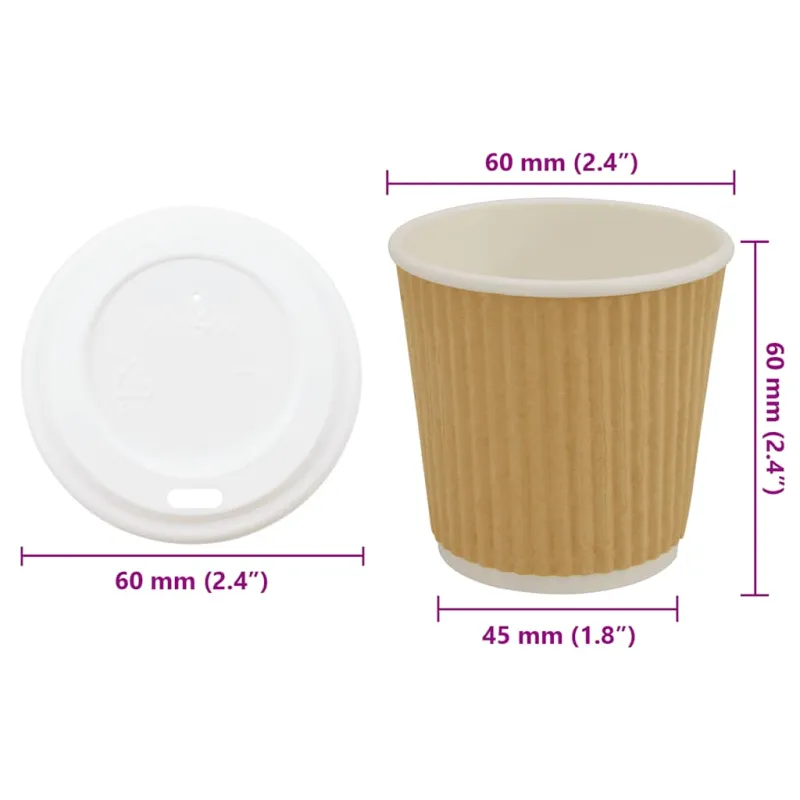 popieriniai kavos puodeliai su dangteliais 1000 vnt 4oz 100ml
