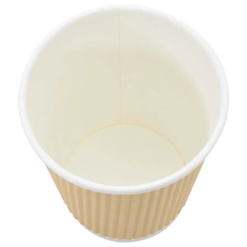 popieriniai kavos puodeliai su dangteliais 1000 vnt 8oz 200ml