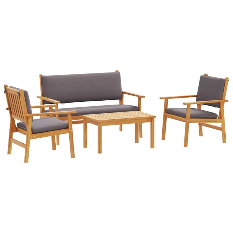 Sodo Sofų Rinkinys 4 pcs Ruda 120 x 65,5 x 79 cm