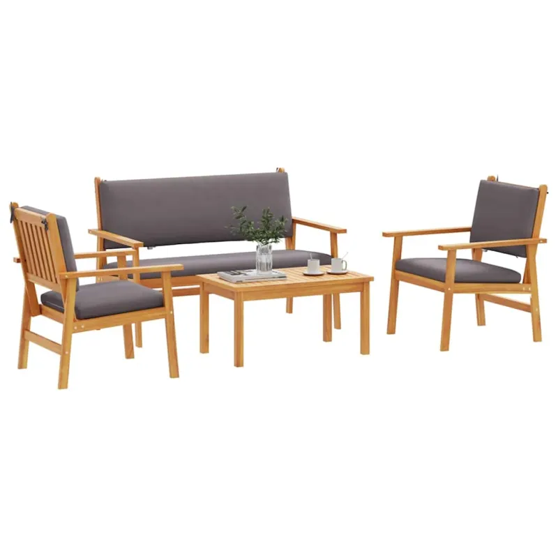 Sodo Sofų Rinkinys 4 pcs Ruda 120 x 65,5 x 79 cm