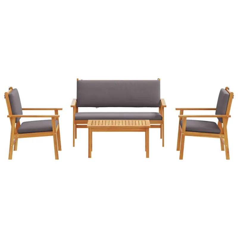 Sodo Sofų Rinkinys 4 pcs Ruda 120 x 65,5 x 79 cm