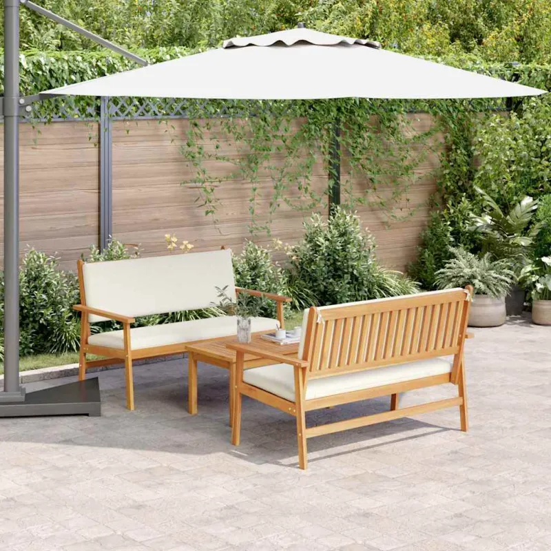Sodo Sofų Rinkinys 3 pcs Ruda 120 x 65,5 x 79 cm