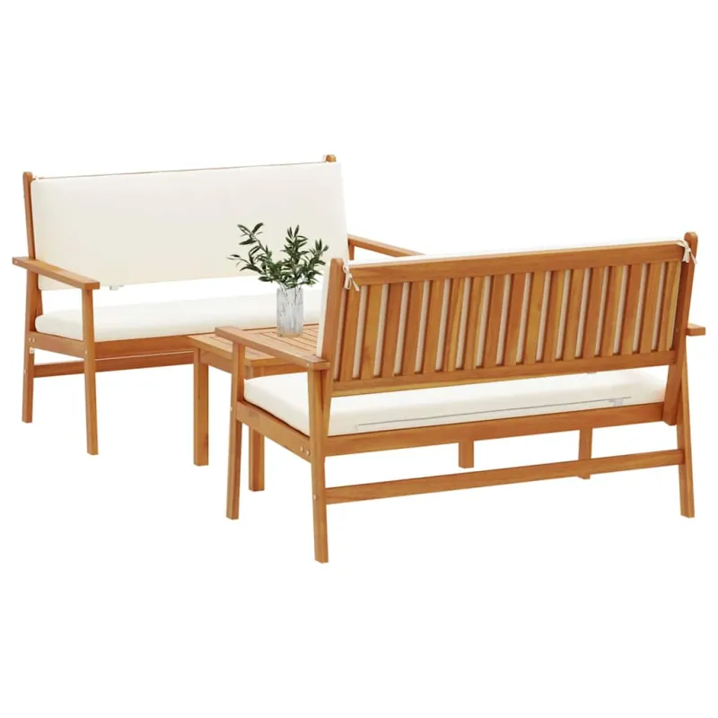 Sodo Sofų Rinkinys 3 pcs Ruda 120 x 65,5 x 79 cm