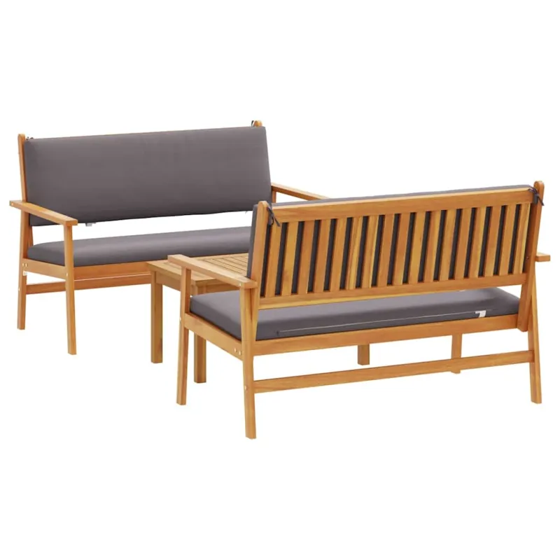 Sodo Sofų Rinkinys 3 pcs Ruda 120 x 65,5 x 79 cm
