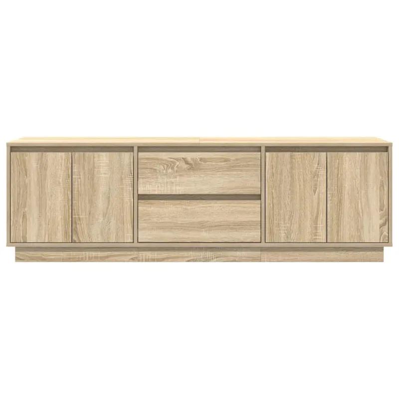 TV spintelė su LED lemputėmis, ąžuolo spalvos, 160,5x41x50 cm