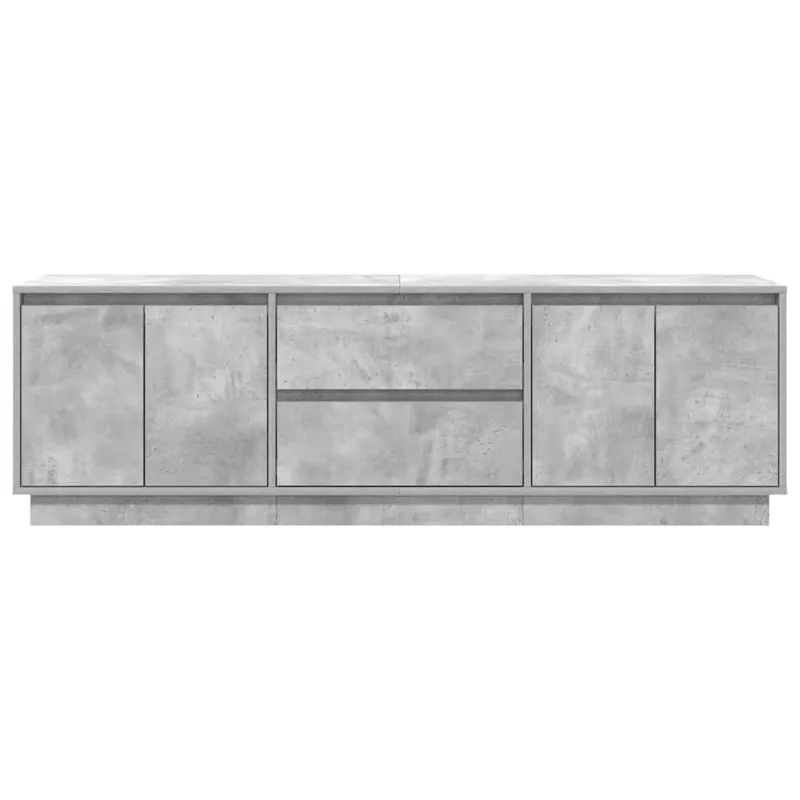 TV spintelė su LED lemputėmis, betono pilka, 160,5x41x50 cm