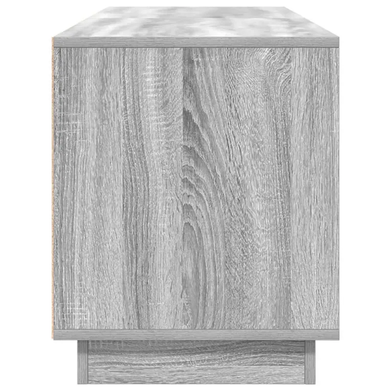 TV spintelė su LED lemputėmis, pilka ąžuolo, 160,5x41x50 cm
