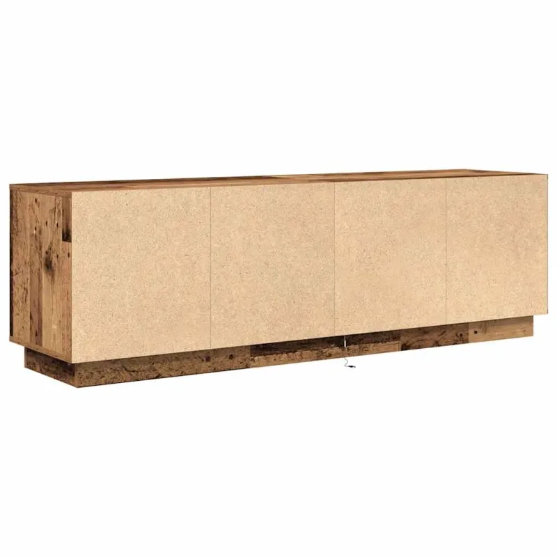 Televizoriaus spintelė su LED, medienos, 160,5x41x50 cm