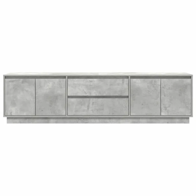 TV spintelė su LED lemputėmis, betono pilka, 193,5x41x50 cm