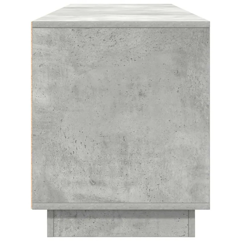 TV spintelė su LED lemputėmis, betono pilka, 193,5x41x50 cm