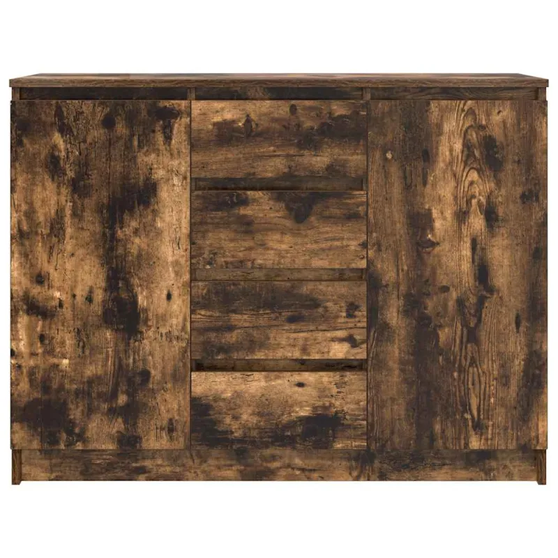 Šoninė spintelė su stalčiais, 100,5x35x76 cm, mediena