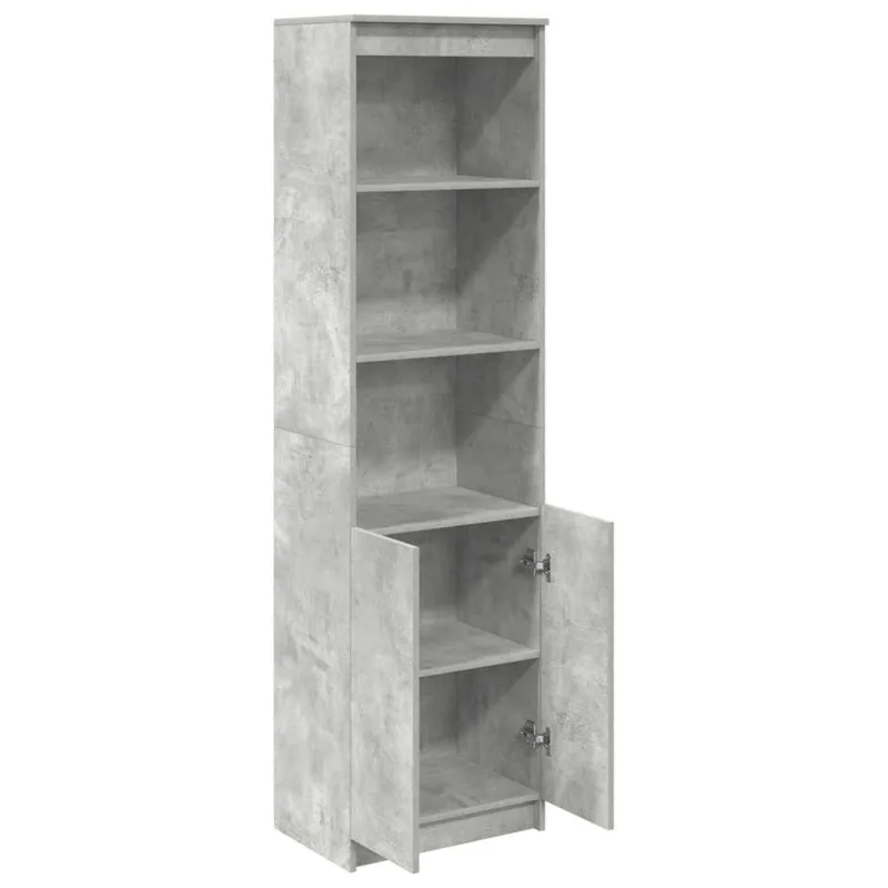 Komoda, betono pilkos spalvos, 50x35x180 cm apdirbta mediena