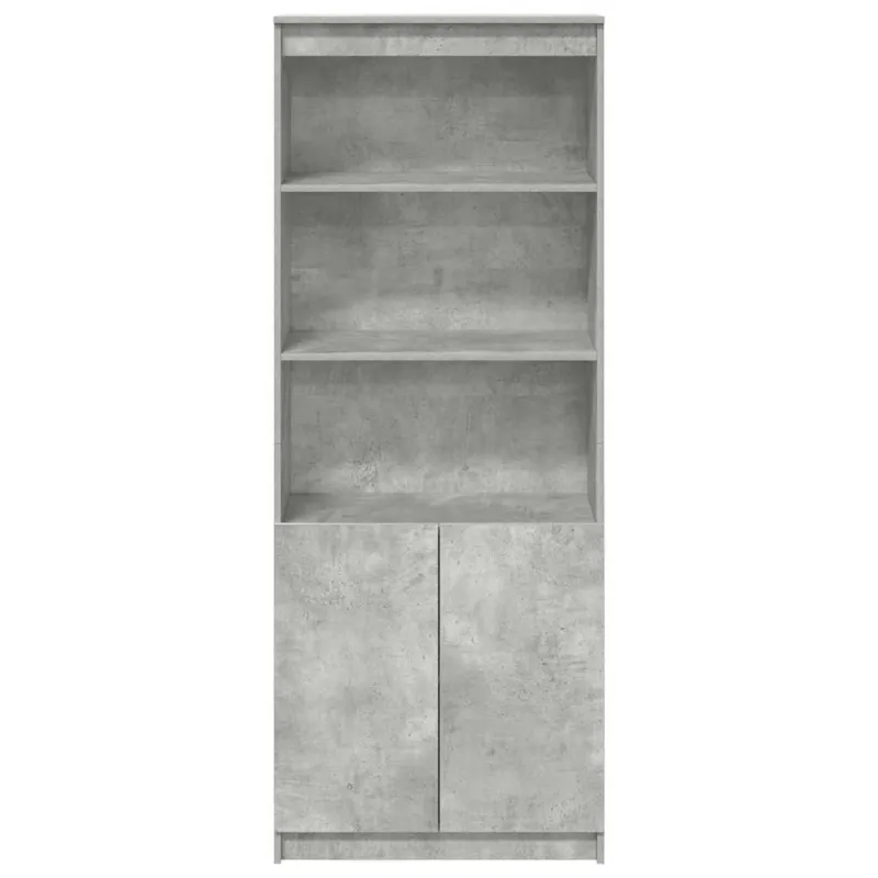 Komoda, betono pilkos spalvos, 70x35x180cm, apdirbta mediena