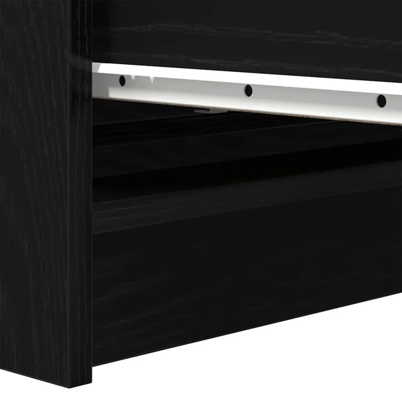 indauja juodas ąžuolas 80x35x99 cm inžinerinė mediena