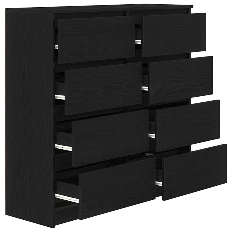 indauja juodas ąžuolas 100x35x99 cm apdirbta mediena