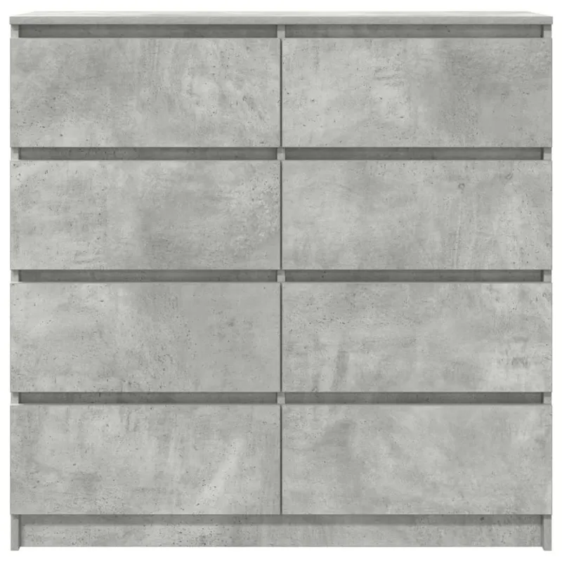 Šoninė spintelė, betono pilka, 100x35x99 cm, apdirbta mediena