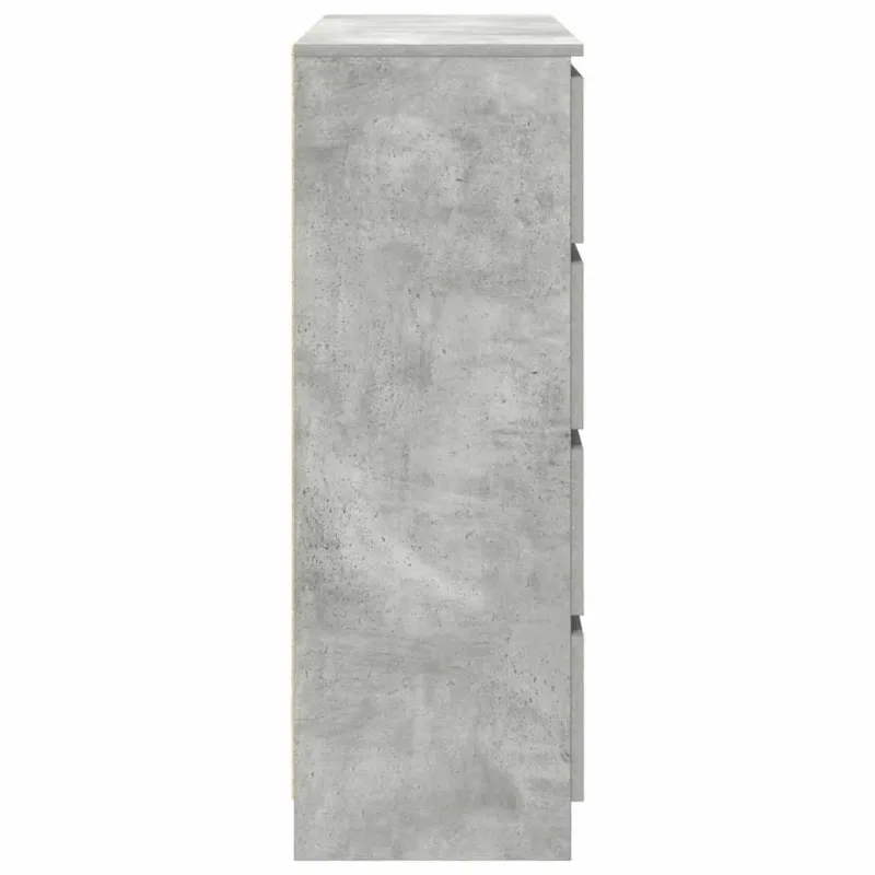 Šoninė spintelė, betono pilka, 100x35x99 cm, apdirbta mediena