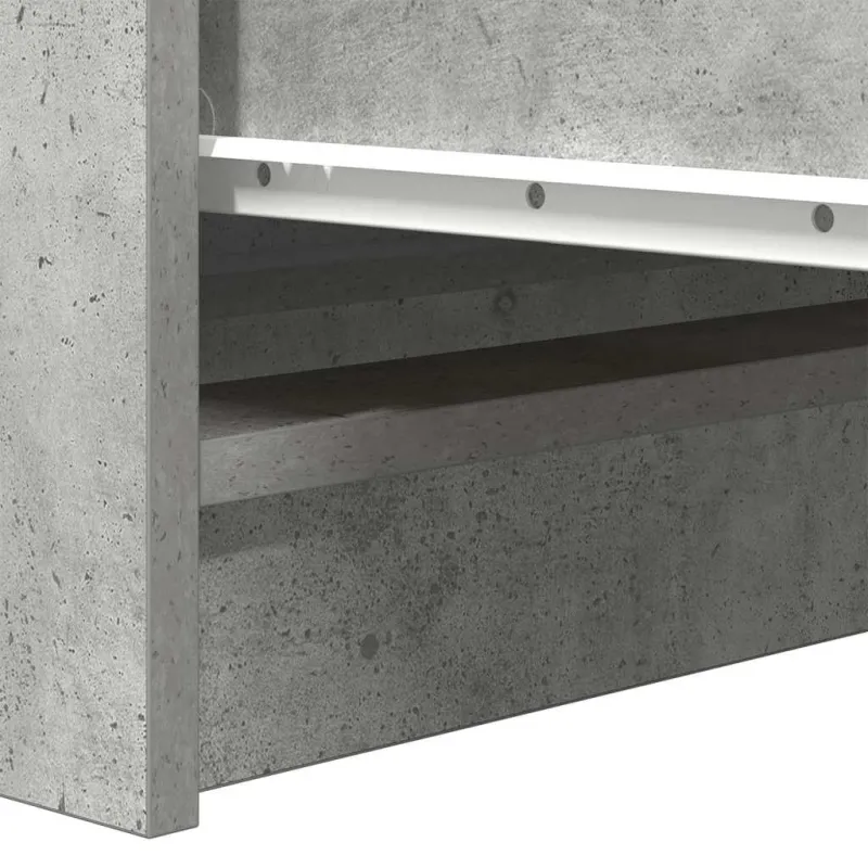 Šoninė spintelė, betono pilka, 100x35x99 cm, apdirbta mediena