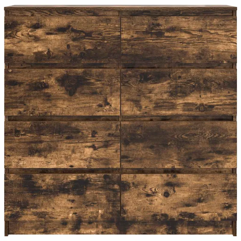 Šoninė spintelė, dūminio ąžuolo, 100x35x99 cm, apdirbta mediena
