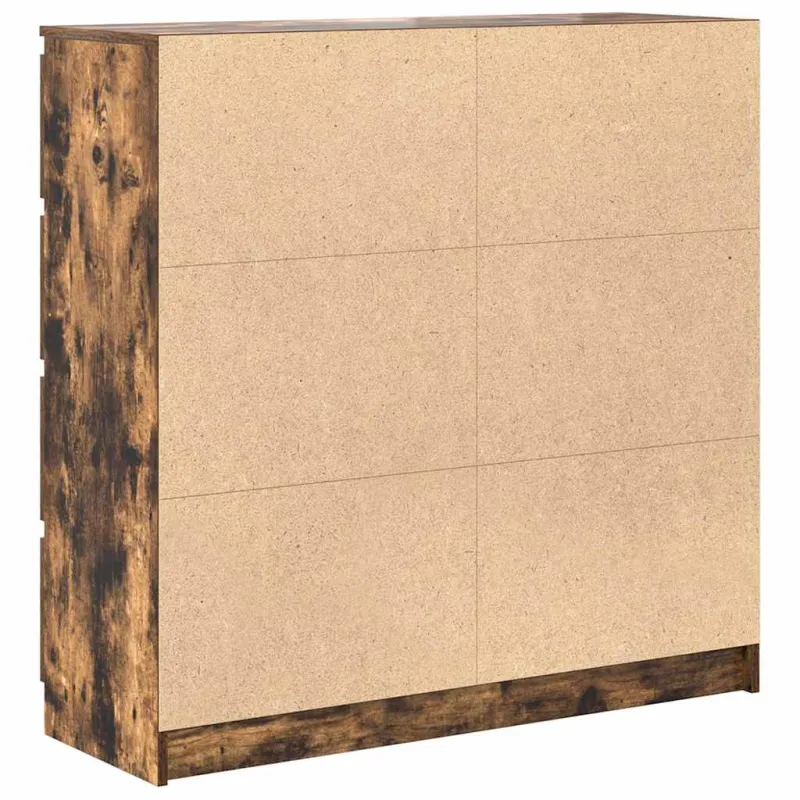 Šoninė spintelė, dūminio ąžuolo, 100x35x99 cm, apdirbta mediena