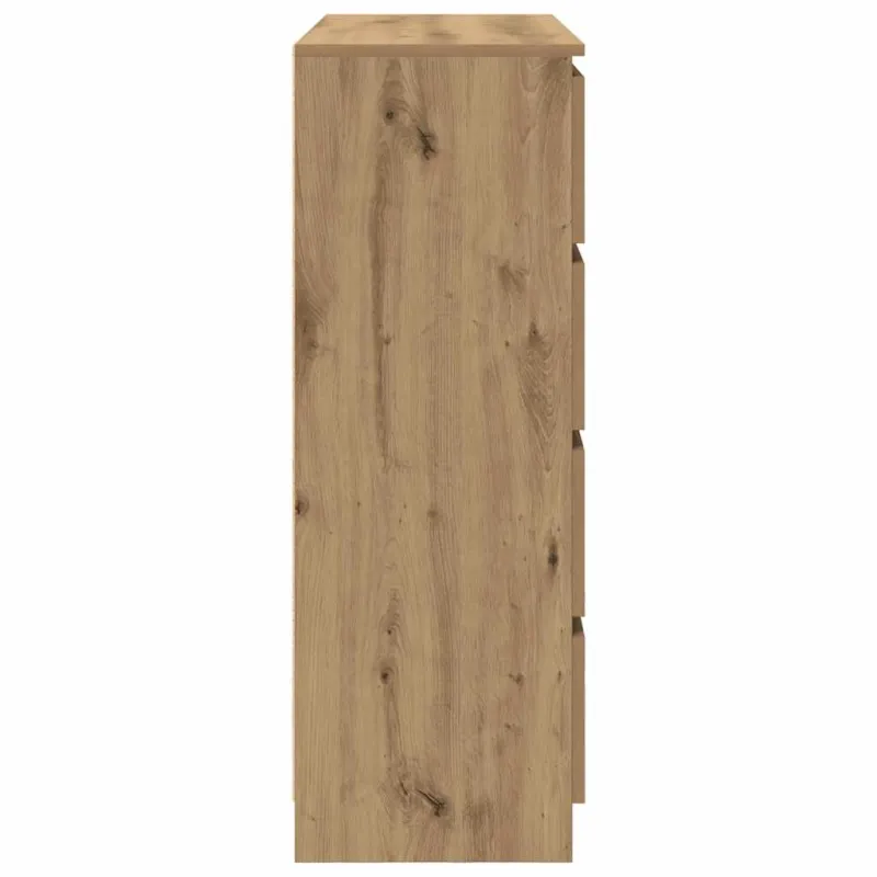 Šoninė spintelė, artisano ąžuolo, 100x35x99cm, apdirbta mediena