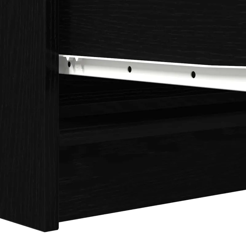 indauja juodas ąžuolas 100x35x76 cm inžinerinė mediena
