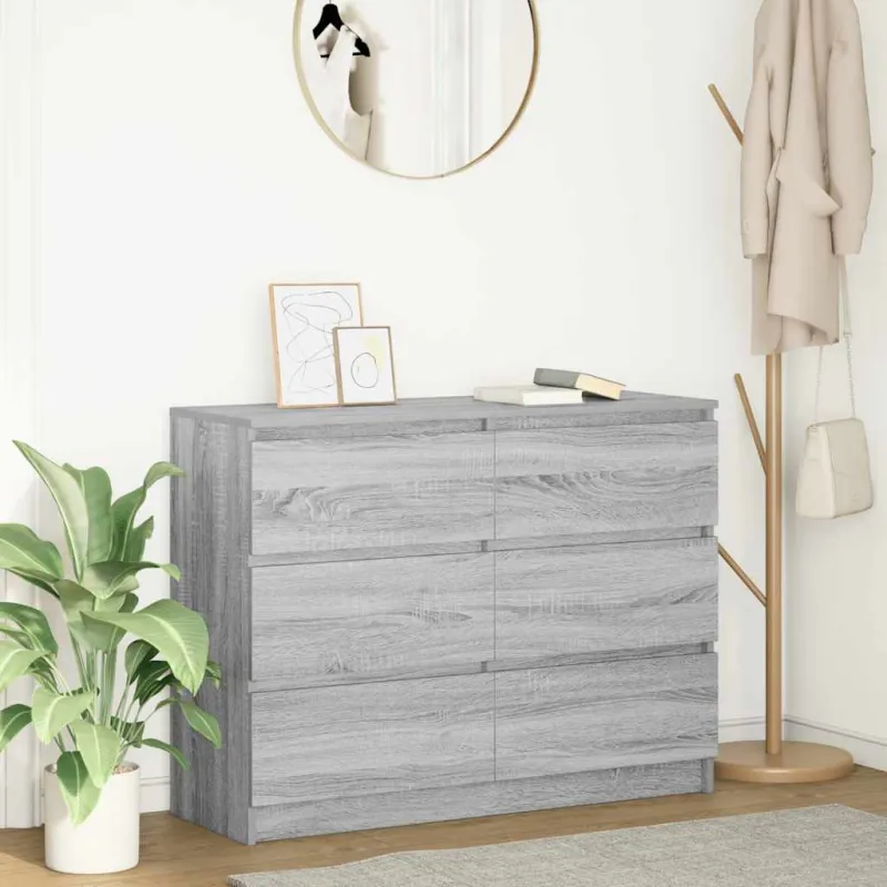 indauja Pilka Sonoma 100x35x76 cm Inžinierinė mediena