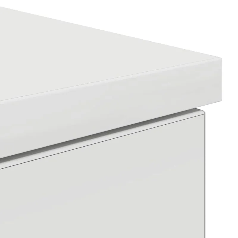 Stalas su stalčių Balta 140 x 49 x 76 cm Apdirbta mediena