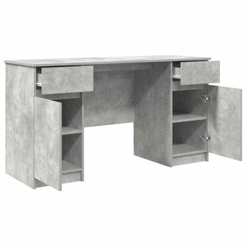 Stalas Betono pilka 140 x 49 x 76 cm Apdirbta mediena