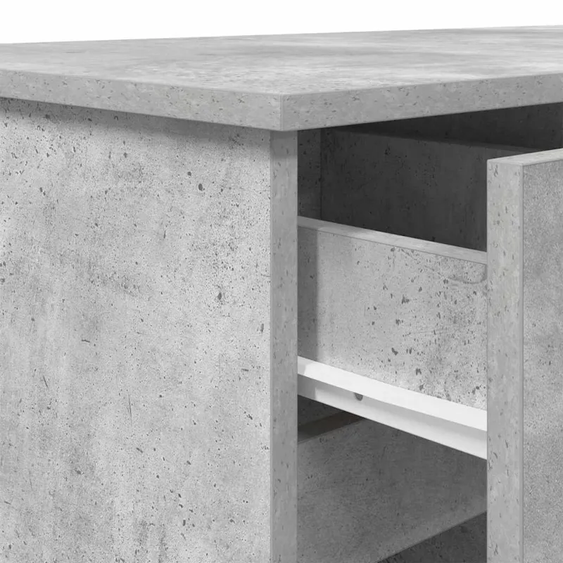 Stalas Betono pilka 140 x 49 x 76 cm Apdirbta mediena
