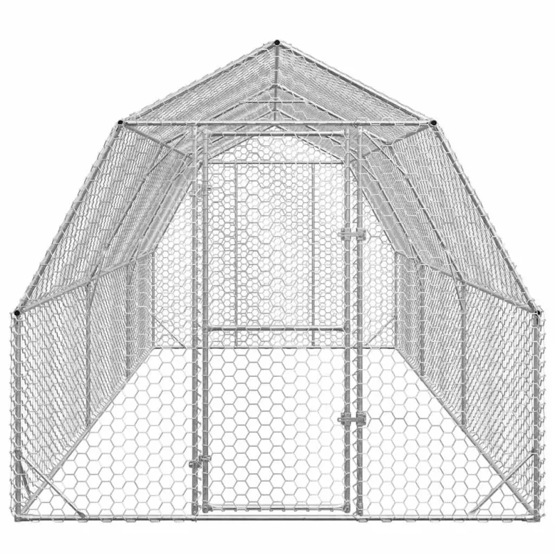 Chicken Run 2,5x6x2,25 m cinkuotas plienas