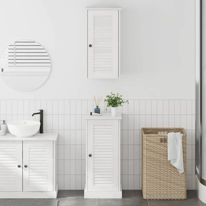 Vonios baldų rinkinys VIGO 2 pcs Balta ir senovinė balta