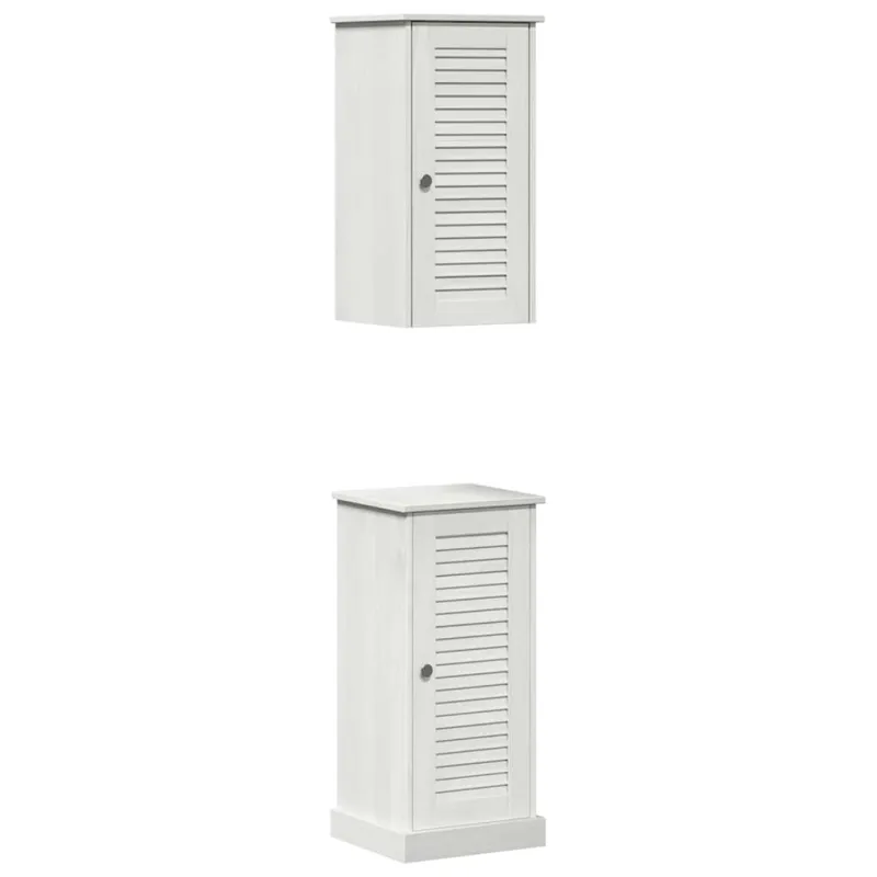 Vonios baldų rinkinys VIGO 2 pcs Balta ir senovinė balta