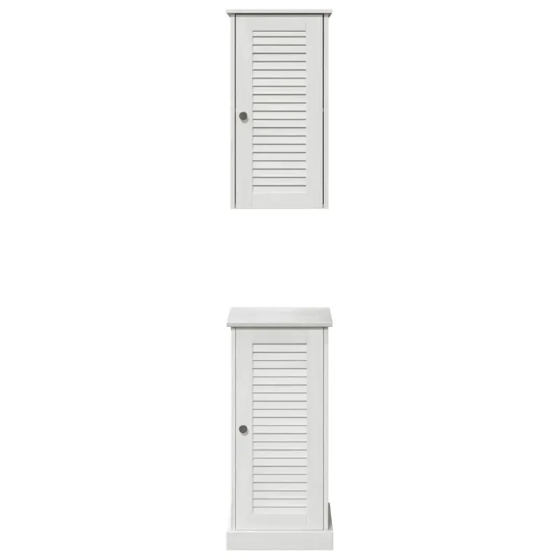 Vonios baldų rinkinys VIGO 2 pcs Balta ir senovinė balta